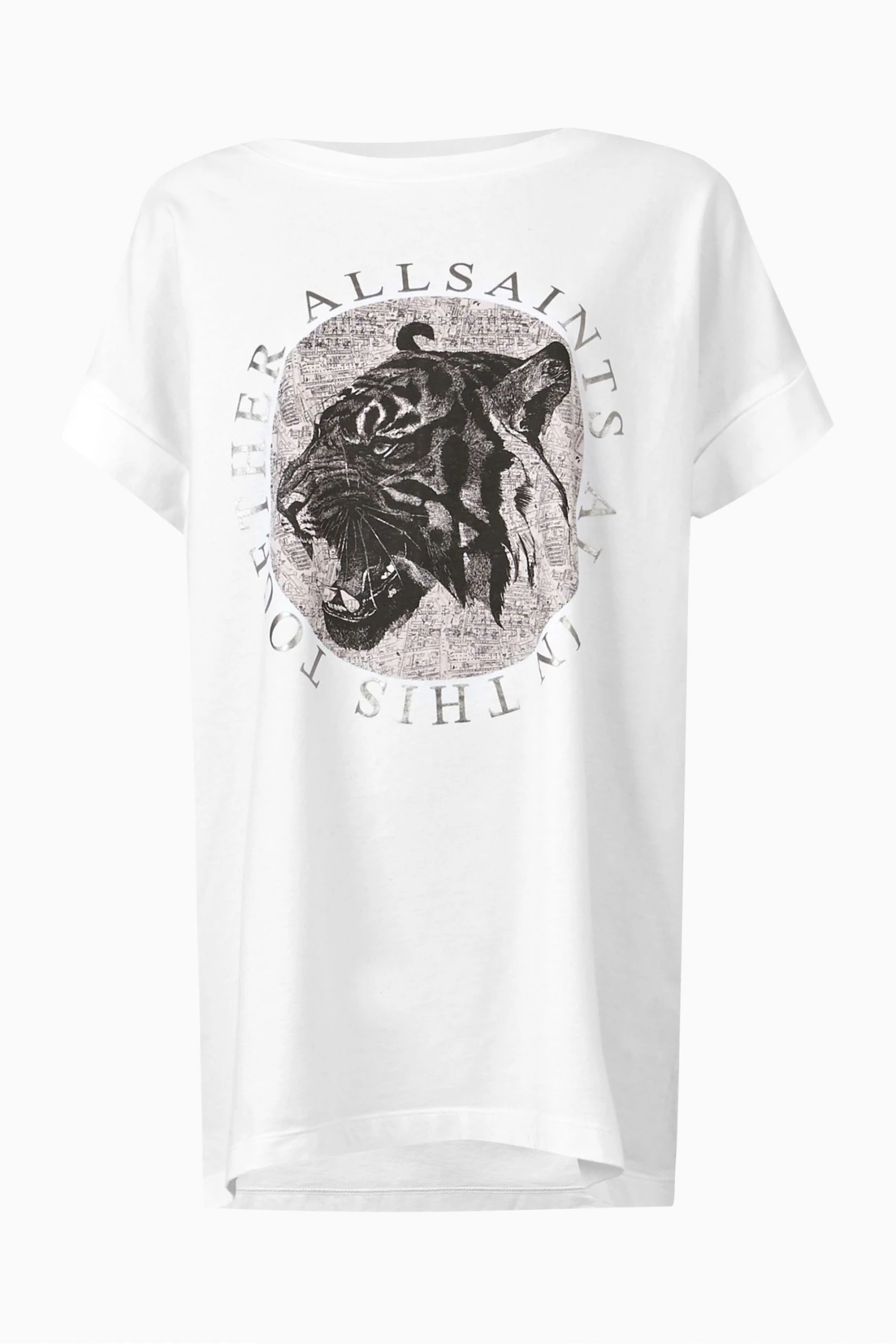 All Saints AllSaints White Lia Imogen Boy T-Shirt 8 All Saints AllSaints White Lia Imogen Boy T-Shirt - Image 6