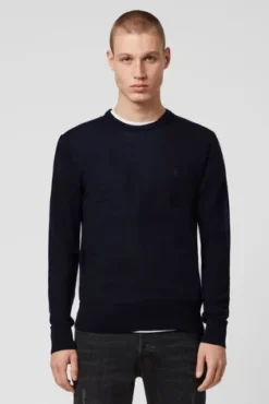 All Saints AllSaints Merino Wool Mode Jumper Navy -ALLSAINTS Sales unnamed file 3290