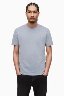 All Saints AllSaints Blue Brace Short Sleeve Crew T-Shirt