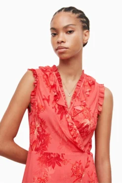 All Saints AllSaints Ari Orange Sleeveless Nila Dress 5 All Saints AllSaints Ari Orange Sleeveless Nila Dress -ALLSAINTS Sales unnamed file 3364 scaled