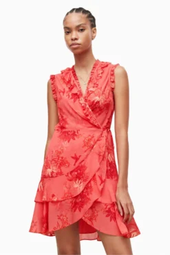 All Saints AllSaints Ari Orange Sleeveless Nila Dress 6 All Saints AllSaints Ari Orange Sleeveless Nila Dress -ALLSAINTS Sales unnamed file 3365 scaled