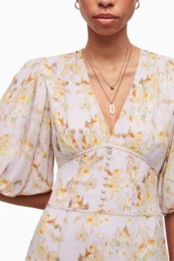 All Saints AllSaints Yellow Aspen Momo Dress -ALLSAINTS Sales unnamed file 3371 scaled