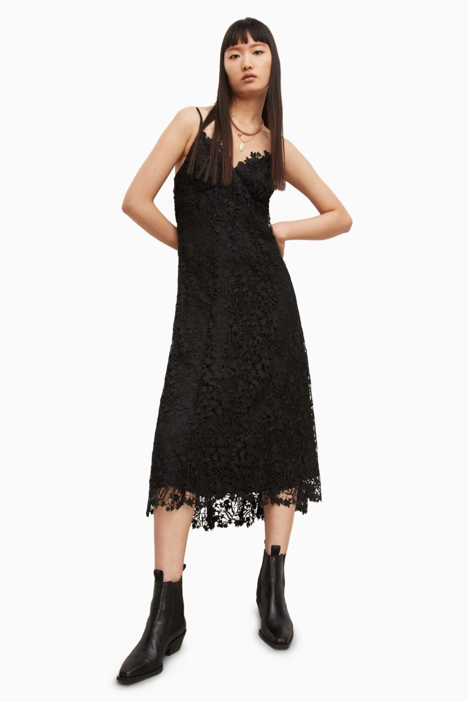 All Saints AllSaints Black Lali Dress 3 All Saints AllSaints Black Lali Dress