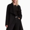 All Saints AllSaints Black Monument Eve Coat 2 All Saints AllSaints Black Monument Eve Coat -ALLSAINTS Sales unnamed file 3430 scaled