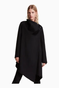 All Saints AllSaints Black Monument Eve Coat -ALLSAINTS Sales unnamed file 3432 scaled