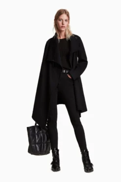 All Saints AllSaints Black Monument Eve Coat -ALLSAINTS Sales unnamed file 3433 scaled