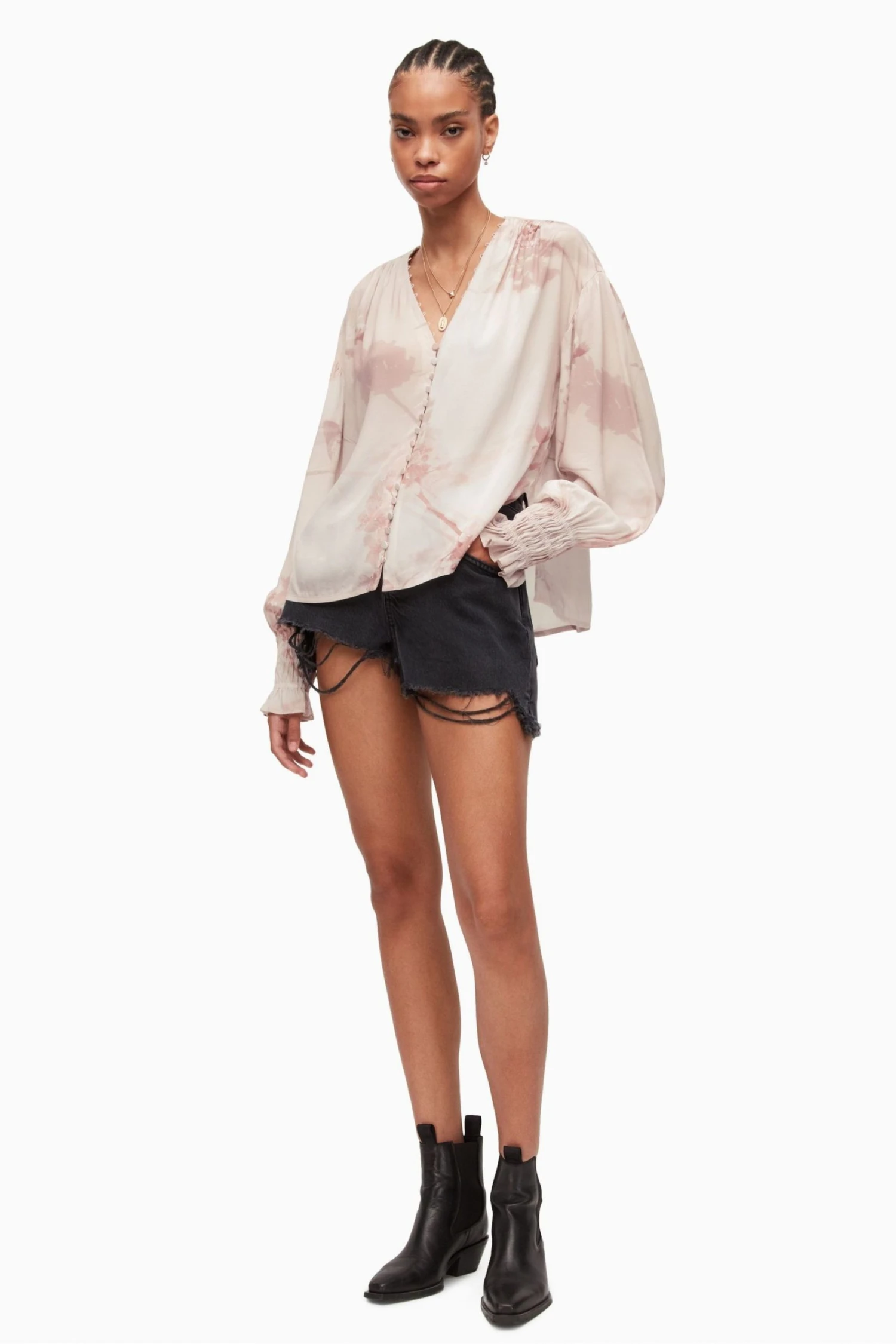 All Saints AllSaints Pink Stella Top 6 All Saints AllSaints Pink Stella Top - Image 4