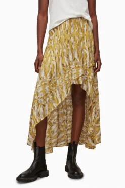 All Saints AllSaints Yellow Slvina Oniyuri Skirt -ALLSAINTS Sales unnamed file 3457 scaled
