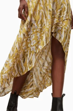 All Saints AllSaints Yellow Slvina Oniyuri Skirt -ALLSAINTS Sales unnamed file 3458 scaled
