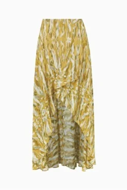 All Saints AllSaints Yellow Slvina Oniyuri Skirt -ALLSAINTS Sales unnamed file 3460