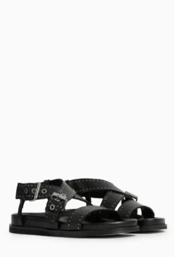 All Saints Black Nina Sandals -ALLSAINTS Sales unnamed file 3466