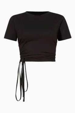 All Saints Ada Black T-Shirt -ALLSAINTS Sales unnamed file 348