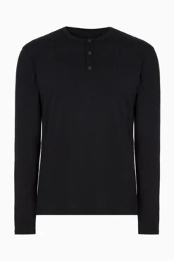 All Saints Black Figure Ls Henley T-Shirt -ALLSAINTS Sales unnamed file 356