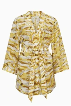 All Saints AllSaints Yellow Carina Oniyuri Kimono -ALLSAINTS Sales unnamed file 3571