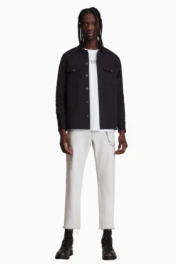 All Saints AllSaints Black Spotter Military Shirt -ALLSAINTS Sales unnamed file 3575 scaled