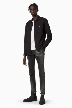 All Saints AllSaints Black Spotter Military Shirt -ALLSAINTS Sales unnamed file 3576 scaled