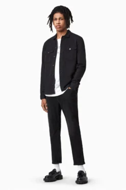 All Saints AllSaints Black Spotter Military Shirt -ALLSAINTS Sales unnamed file 3577 scaled