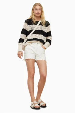 All Saints AllSaints Black Lou Mesh Jumper -ALLSAINTS Sales unnamed file 3607 scaled