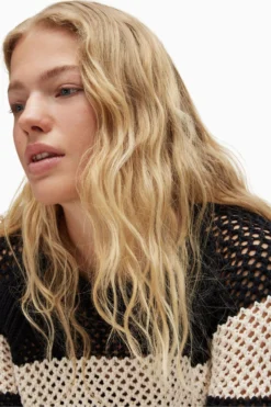 All Saints AllSaints Black Lou Mesh Jumper -ALLSAINTS Sales unnamed file 3608 scaled