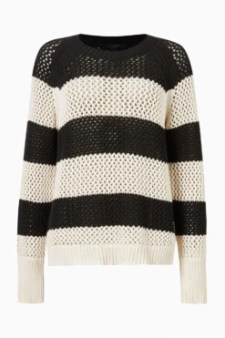 All Saints AllSaints Black Lou Mesh Jumper -ALLSAINTS Sales unnamed file 3609 scaled