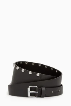 All Saints AllSaints Black Alcor Belt