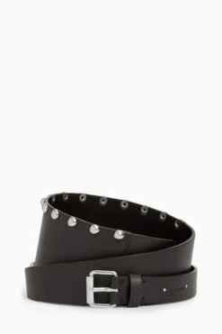 All Saints AllSaints Black Alcor Belt -ALLSAINTS Sales unnamed file 3623