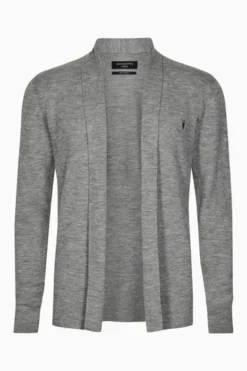 All Saints Grey Mode Merino Open Cardigan -ALLSAINTS Sales unnamed file 3630