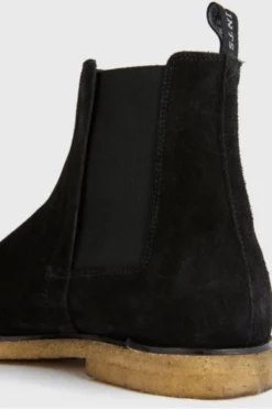 All Saints AllSaints Rhett Black Chelsea Suede Boots -ALLSAINTS Sales unnamed file 3661 scaled