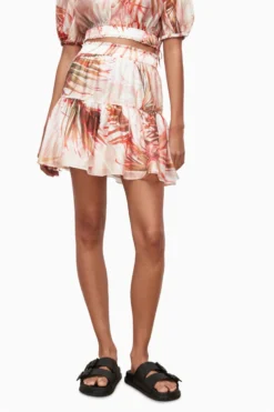 All Saints AllSaints Mae Luar Pink Skirt -ALLSAINTS Sales unnamed file 3667 scaled