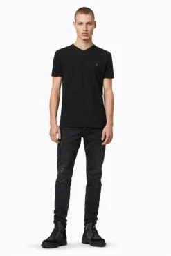 All Saints AllSaints Black Tonic V-Neck T-Shirt -ALLSAINTS Sales unnamed file 3672 scaled