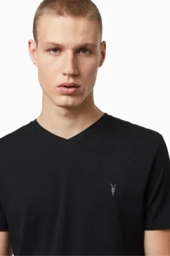 All Saints AllSaints Black Tonic V-Neck T-Shirt -ALLSAINTS Sales unnamed file 3674 scaled