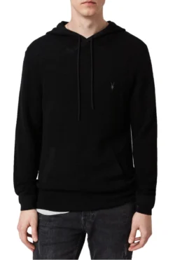 All Saints Black Ivar Merino Hoodie -ALLSAINTS Sales unnamed file 3687 scaled
