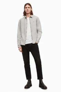 All Saints AllSaints Grey Gleason Ls Shirt -ALLSAINTS Sales unnamed file 3706 scaled