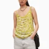 All Saints AllSaints Yellow Tami Oniyuri Top