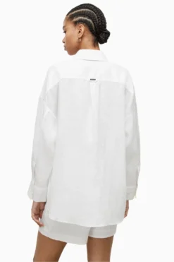 All Saints AllSaints White Inez Shirt -ALLSAINTS Sales unnamed file 3766 scaled