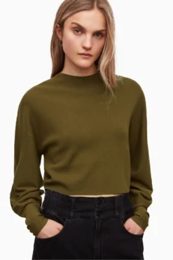 All Saints AllSaints Green Dimia Jumper
