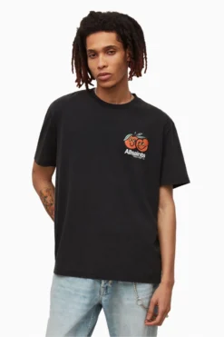 All Saints AllSaints Black Mutual Ss Crew T-Shirt