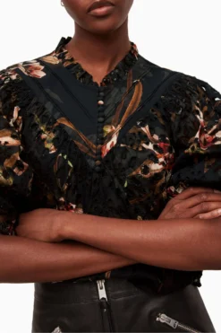 All Saints AllSaints Tila Kuroyuri Black Top -ALLSAINTS Sales unnamed file 3818 scaled