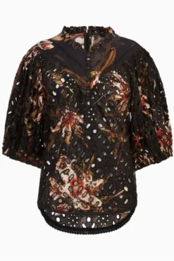 All Saints AllSaints Tila Kuroyuri Black Top -ALLSAINTS Sales unnamed file 3821
