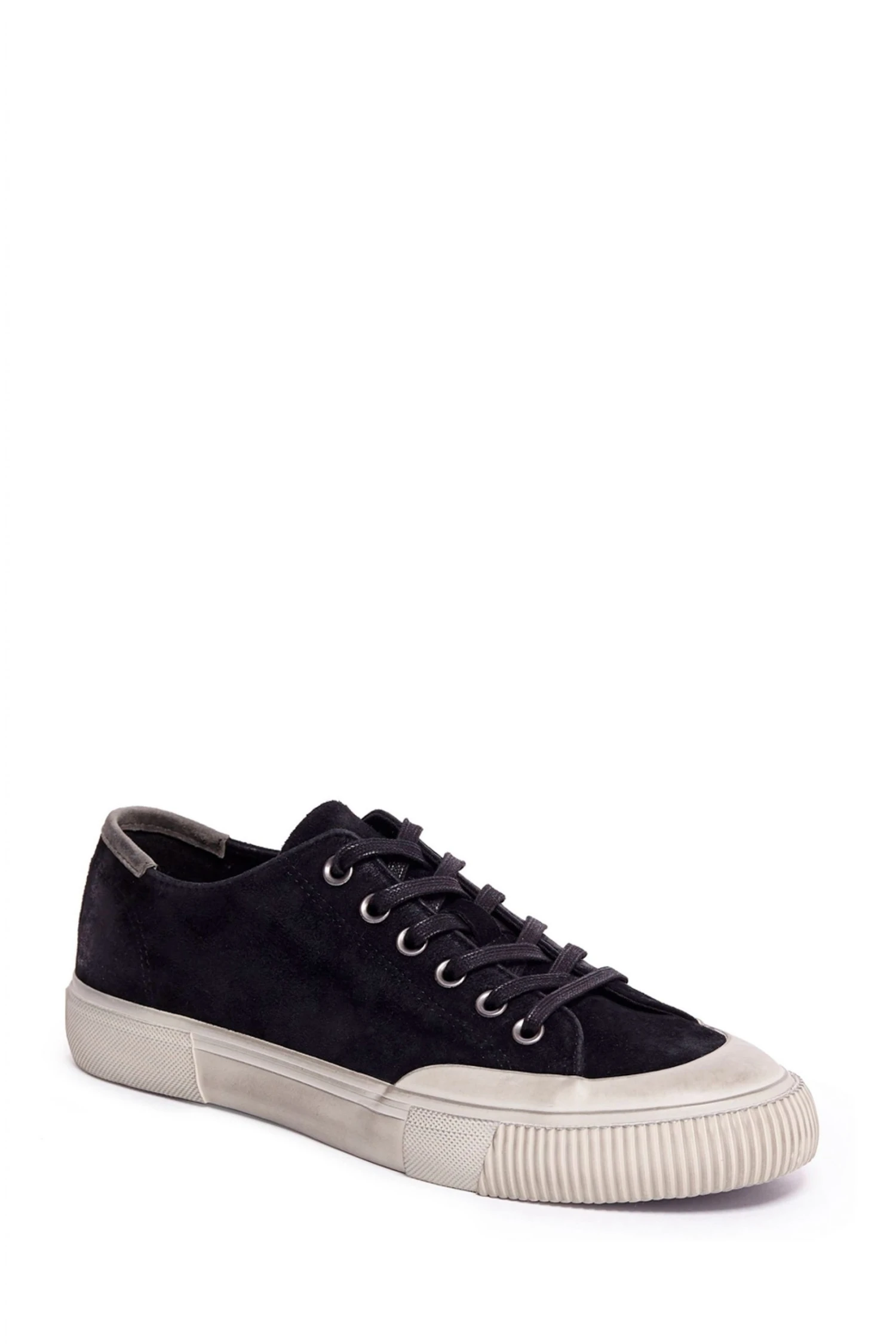 All Saints AllSaints Black Rigg Ramskull Lace-Up Canvas Shoes 4 All Saints AllSaints Black Rigg Ramskull Lace-Up Canvas Shoes - Image 2
