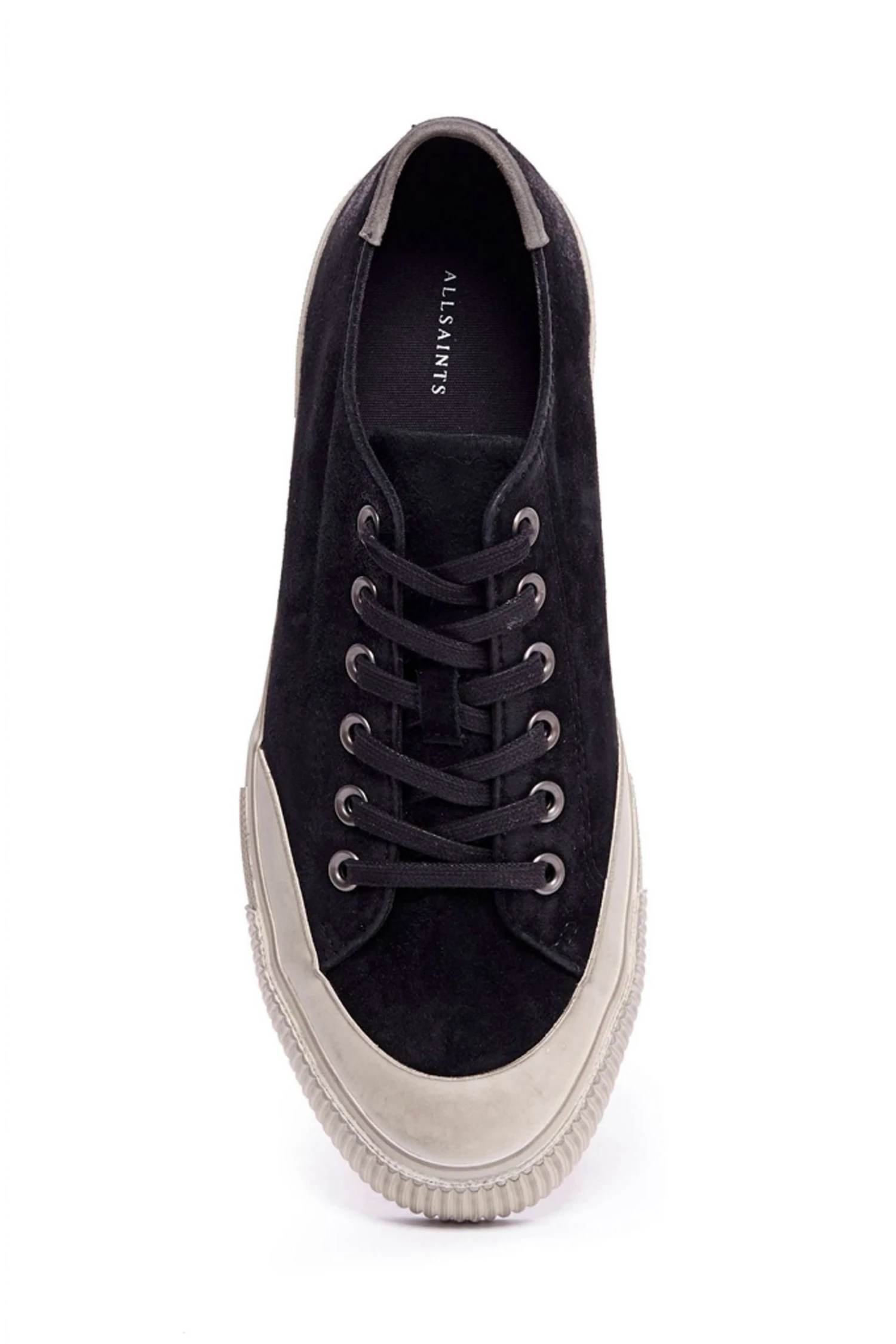All Saints AllSaints Black Rigg Ramskull Lace-Up Canvas Shoes 6 All Saints AllSaints Black Rigg Ramskull Lace-Up Canvas Shoes - Image 4