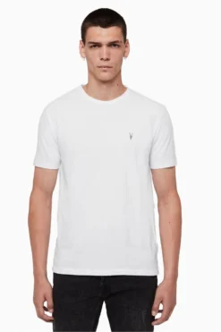 All Saints White Brace Short-Sleeve Crew T-Shirt