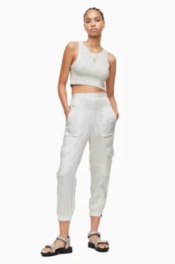 All Saints AllSaints White Astarte Trousers -ALLSAINTS Sales unnamed file 3877 scaled
