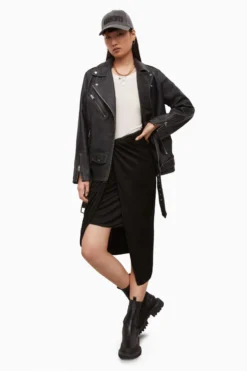 All Saints Black Ara Sami Skirt