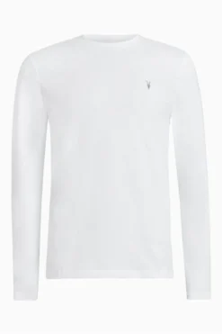 All Saints AllSaints White Brace Long-Sleeve Crew T-Shirt -ALLSAINTS Sales unnamed file 389