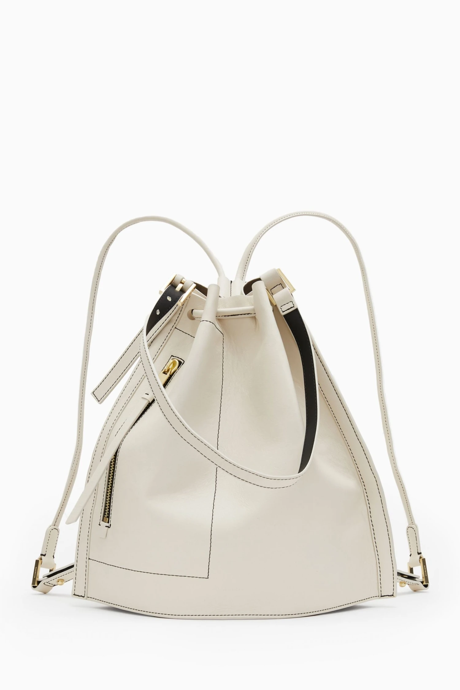 All Saints AllSaints White Alpha Contrast Backpack 4 All Saints AllSaints White Alpha Contrast Backpack - Image 2