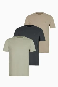 All Saints AllSaints Natural Brace Short Sleeves Crew T-Shirts 3 Pack -ALLSAINTS Sales unnamed file 3931