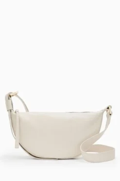 All Saints AllSaints White Half Moon Cross-Body Bag 9 All Saints AllSaints White Half Moon Cross-Body Bag -ALLSAINTS Sales unnamed file 3944