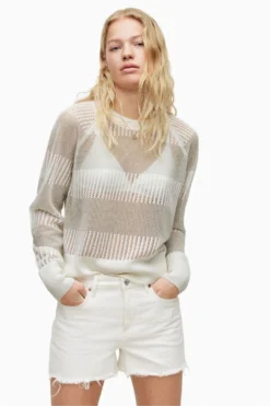 All Saints AllSaints White Misha Lou Jumper