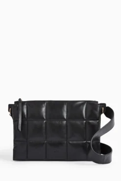 All Saints AllSaints Sheringham Black Quilt Shoulder Bag